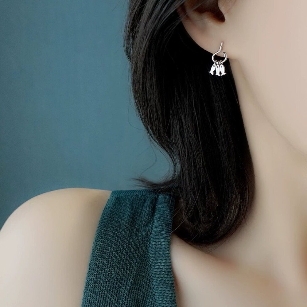 Silver Dangle Earrings - image 3